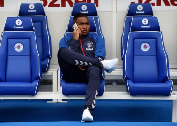 Alfredo Morelos missed out on Rangers' win over Oxford due to injury. Pic: SNS