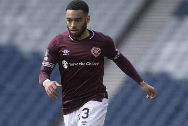 13/04/19 WILLIAM HILL SCOTTISH CUP SEMI-FINAL
HEARTS V INVERNESS CT (3-0)
HAMPDEN PARK - GLASGOW
Jake Mulraney in action for Hearts