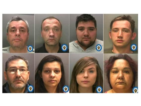 The eight co-conspirators convicted of modern slavery and money laundering offences made around 2 million pounds from their criminal enterprise.