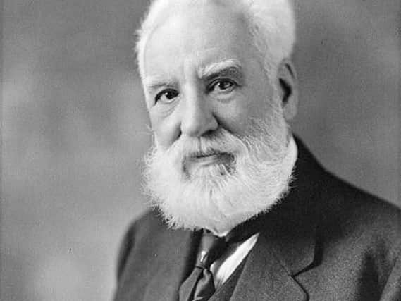 Trump's claim that Alexander Graham Bell (pictured) is American has become a subject of debate on Twitter.