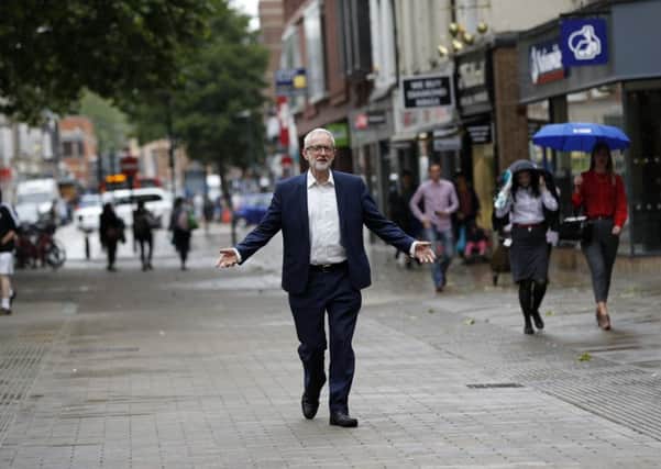 It never rains but it pours for the Labour Party leader, who now has the support of less than one in five British voters. Picture: Darren Staples/Getty