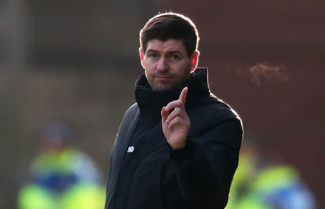 The St Joseph's game will be the first competitive match of the season for Steven Gerrard's side. Picture: Jane Barlow/PA Wire.