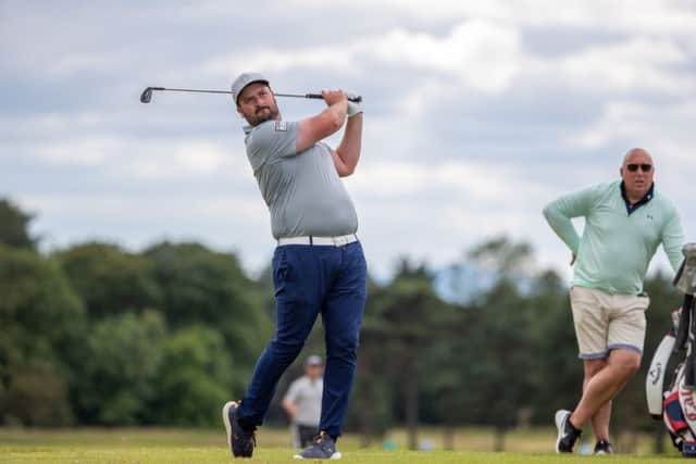 Ryan Campbell, who has been in good form on the PGA EuroPro Tour this season, is in a group on 64. Picture: Kenny Smith