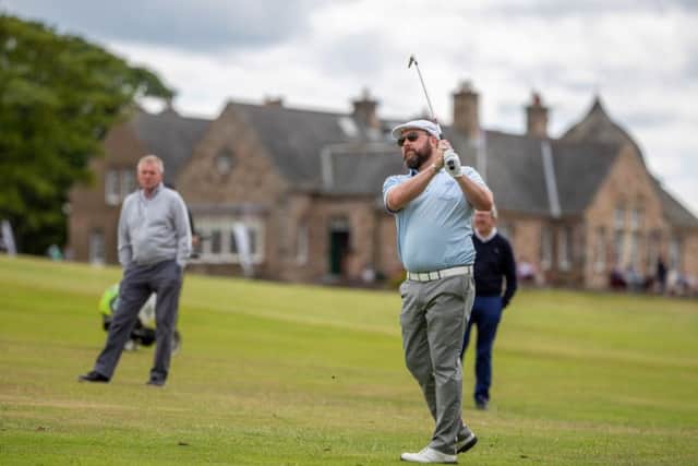 Chris Doak, who is attached to The Renaissance Club, sits a shot off the leading after an opening 63 at Longniddry. Picture: Kenny Smith