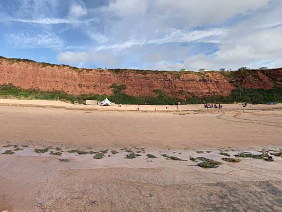 Devon beach where the incident took place. Picture: Googlemaps