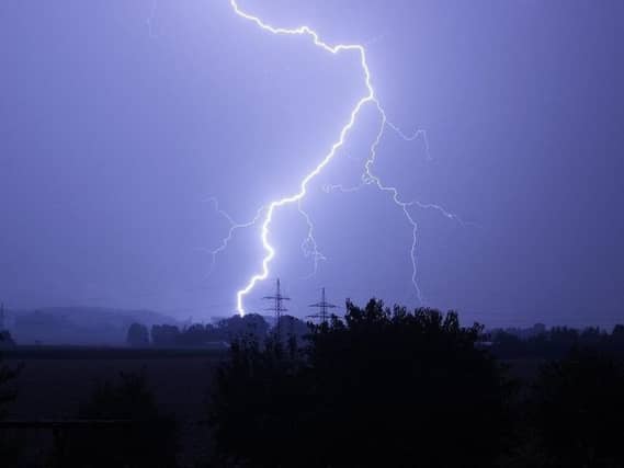 The Met Office has issued a thunderstorm warning for Thursday