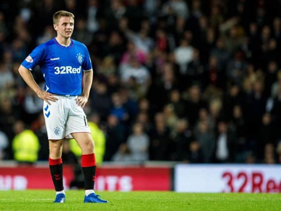 Rangers midfielder Jordan Rossiter.