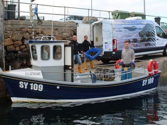 One of the start-ups supported by an OHYES grant from Business Gateway Outer Hebrides is Seas the Catch, founded by Neil MacLean and brothers, Iain and Stewart MacLean. Picture: Contributed