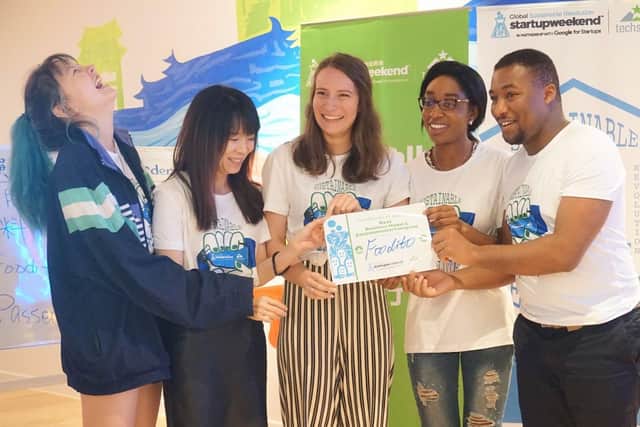Donavere Benjamin-Mohan(right) said the app creates a 'radical, affordable, yet sustainable way of shopping'. Picture: contributed.