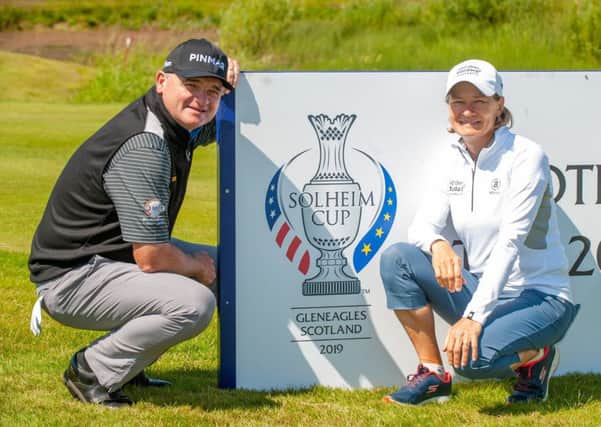 Former Ryder Cup hero Paul Lawrie beat 2019 Solheim Cup captain Catriona Matthew in a challenge match at his golf centre.