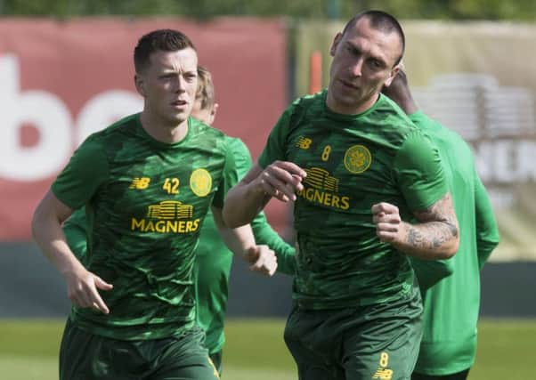 Celtic trained at Lennoxtown before leaving for Sarajevo. Picture: Paul Devlin/SNS