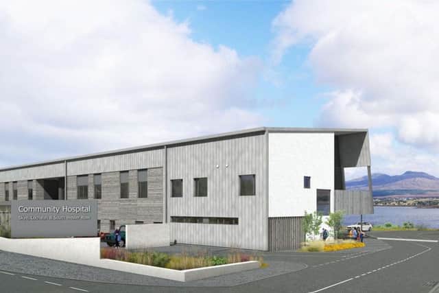 An artist's impression of the Skye, Lochalsh and South West Ross Community Hospital at Broadford on Skye. Image: Contributed