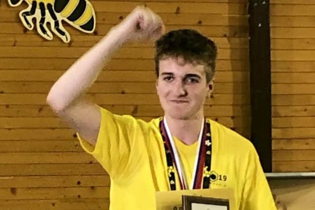Martin Leahy, 15, started looking after bees when he was just nine-years-old when he started going along to his local club with mum Sarah, 52. Picture: SWNS