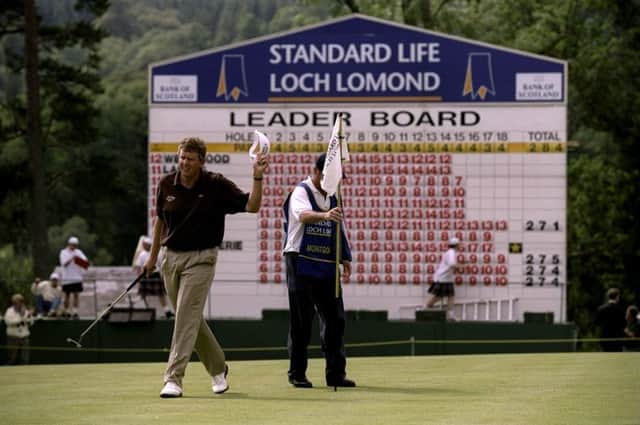 Colin Montgomerie recorded one of the most satisfying victories of his career as he triumphed on home soil in 1999. Picture: Getty Images