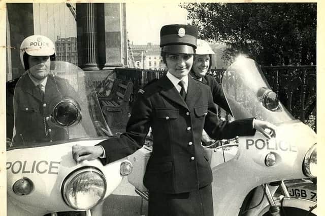 Sawaranjit Mattharu, the first South Asian female police officer in Scotland, in 1974.
Photo Credit  Sawaranjit Mattharu.
