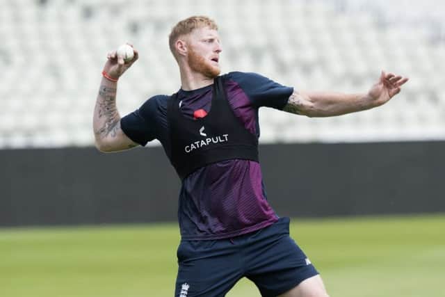 England's Ben Stokes during a net session at Edgbaston. Picture: Anthony Devlin/PA