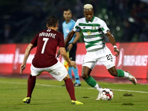 Boli Bolingoli-Mbombo impressed on his debut for Celtic before being forced off with an injury