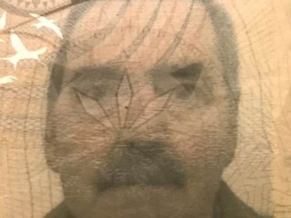 A passport photo of 'Davey' Fullaton