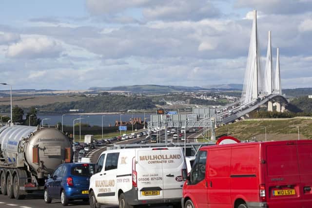 Traffic on the Queensferry Crossing at rush hour. Picture: Library
