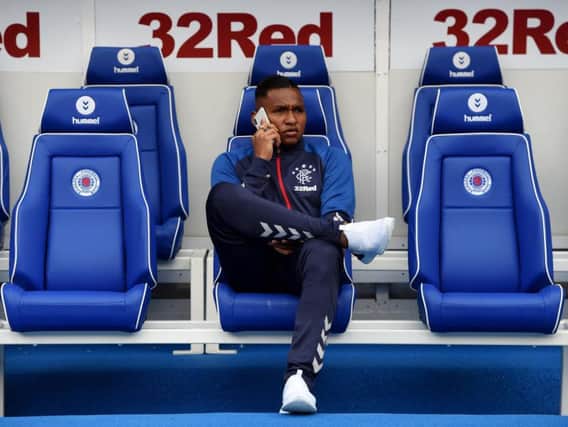 Alfredo Morelos has again fuelled rumours of an Ibrox exit