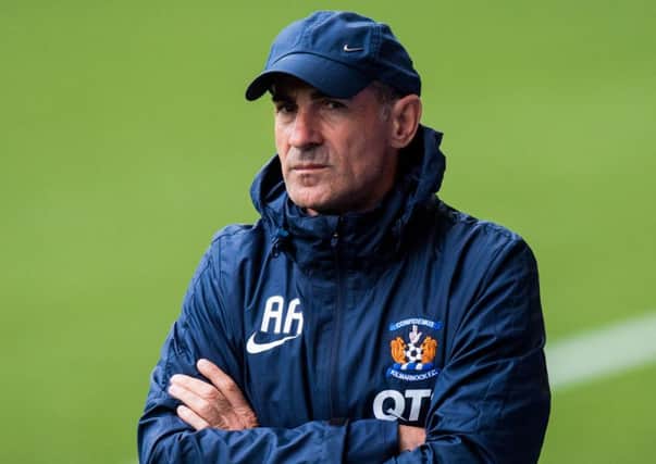 Kilmarnock manager Angelo Alessio oversees a training session. Picture: Ross Parker/SNS