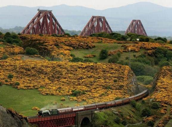 Famous railway journeys saw Fife have a 48.6 happiness score. 
Picture: Greg Macvean. Copyright: PA