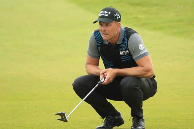 Henrik Stenson at the 18th hole at The Renaissance Club. Picture: Andrew Redington/Getty Images