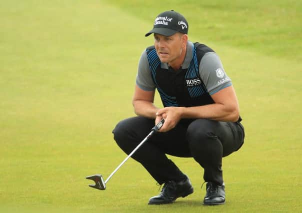 Henrik Stenson at the 18th hole at The Renaissance Club. Picture: Andrew Redington/Getty Images