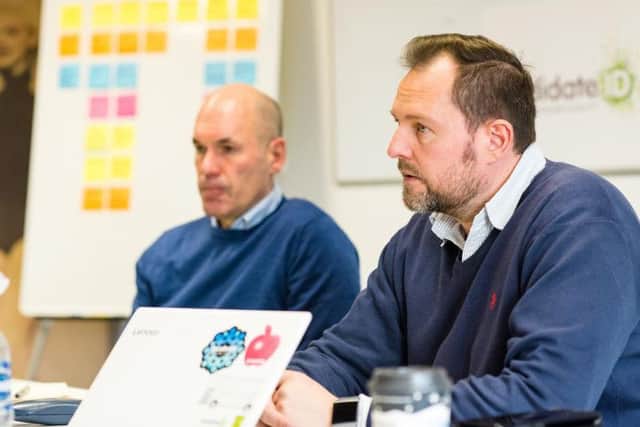 Candidate.ID's co-founder and chief revenue officer Scot McRae (left) and co-founder and CEO Adam Gordon. Picture: Ian Arthur
