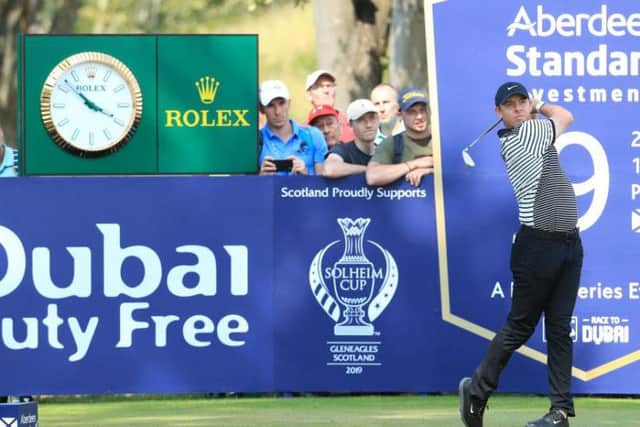 Rory McIlroy tees off on Day 1 of the 2019 Scottish Open (Photo: Getty)