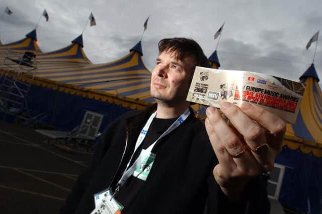 In 2003, the MTV Europe Music Awards were held at Ocean Terminal in Edinburgh. A massive marquee was erected for the occasion, and presenters included Andre 3000, The Black Eyed Peas and Ludacris. Quintessential noughties.