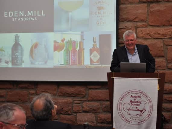 Paul Miller was presented with Global Marketer of the Year at the 22nd Academy of Marketing Science world congress at the University of Edinburgh. Picture: Contributed