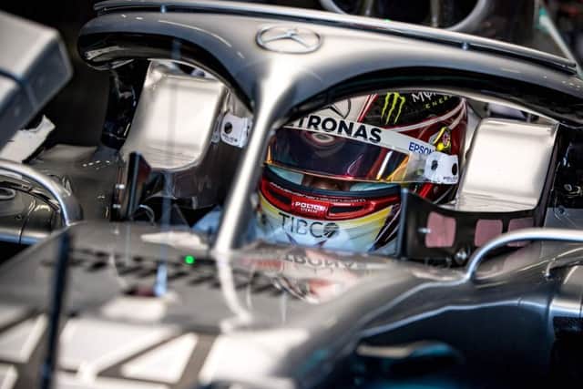 Lewis Hamilton prepares to go out for practice at Silverstone. Picture: Andrej Isakovic/AFP/Getty