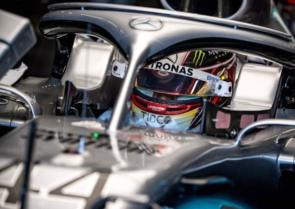 Lewis Hamilton prepares to go out for practice at Silverstone. Picture: Andrej Isakovic/AFP/Getty