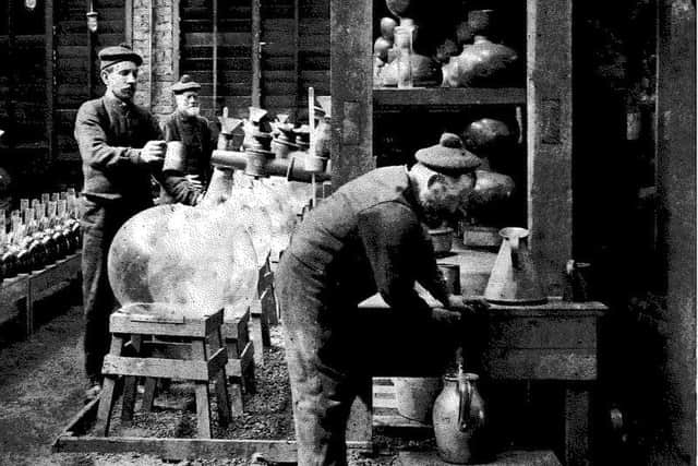 Workers faced great dangers at the plant with one explosion in 1914 killing eight men with the building where they worked completely disappearing in the blast. PIC: North Ayrshire Councils Heritage Service .