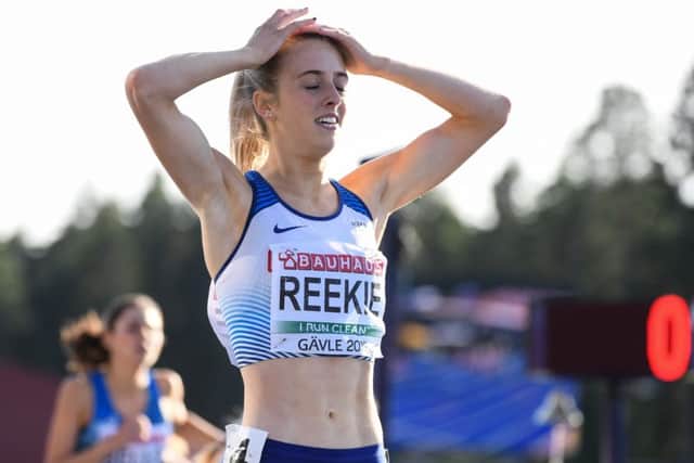 A delighted but exhausted Jemma Reekie won both the 800m and the 1,500m at the European Under-23 Championships. Picture: Getty Images for European Athletics