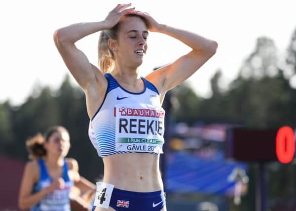 A delighted but exhausted Jemma Reekie won both the 800m and the 1,500m at the European Under-23 Championships. Picture: Getty Images for European Athletics