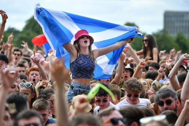 Fans at the TRNSMT Festival (Photo by Jeff J Mitchell/Getty Images)