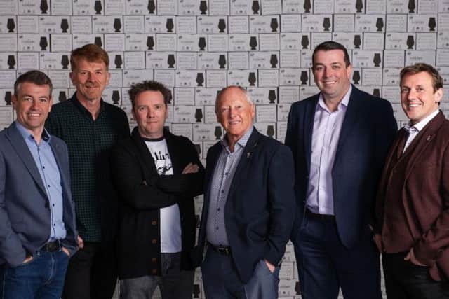 From left: Jason Kennedy, sales director; Gordon Brown, marketing director; Paul Davidson, managing director; Raymond Davidson, founder; James Crilly, purchasing director; Scott Davidson, new product development director. Picture: Contributed
