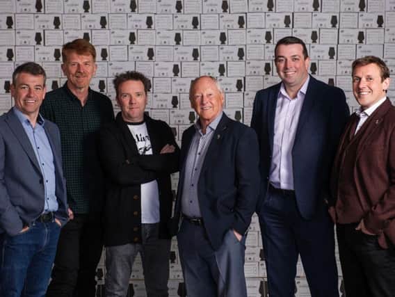 From left: Jason Kennedy, sales director; Gordon Brown, marketing director; Paul Davidson, managing director; Raymond Davidson, founder; James Crilly, purchasing director; Scott Davidson, new product development director. Picture: Contributed