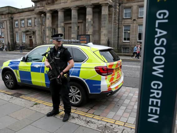 Police at Glasgow Green