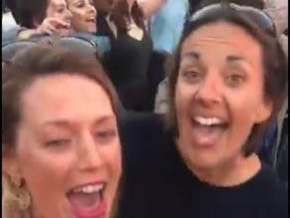 Former Scottish Labour leader Kezia Dugdale was enjoying Kylie's rendition of Especially for You
