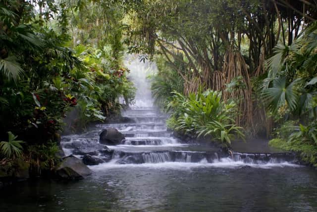 Hot springs in La Fortuna, Costa Rica, near the Arenal Volcano