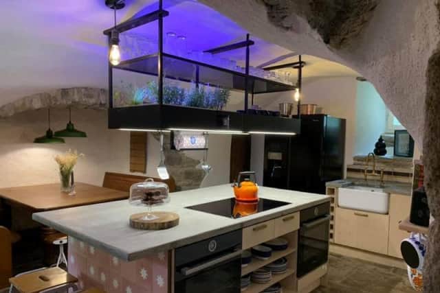 Guests can rustle up meals in the castle's kitchen.