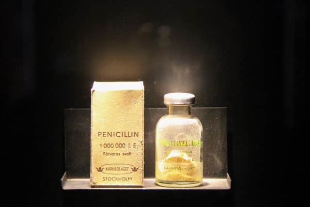 An invention that has saved thousands of lives, penicillin was discovered by Sir Alexander Fleming in 1928, a scientist born in Darvel, East Ayrshire.