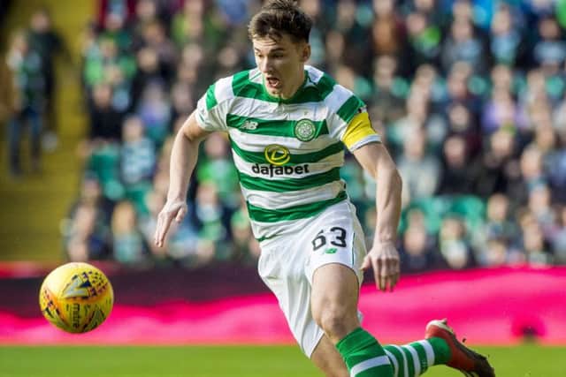 Kieran Tierney in action against Motherwell. Picture: Bill Murray/SNS