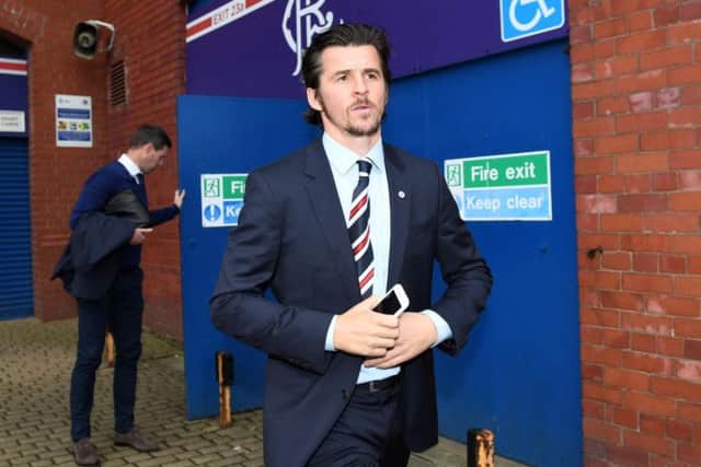 Former Rangers midfielder Joey Barton.