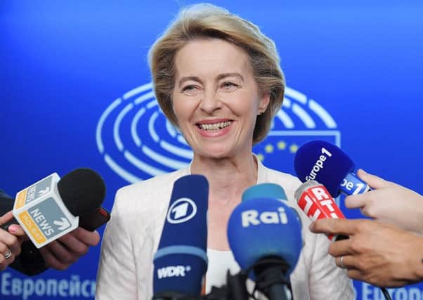 Ursula von der Leyen speaks at the European Parliament (Picture: Frederick Florin/AFP/Getty)