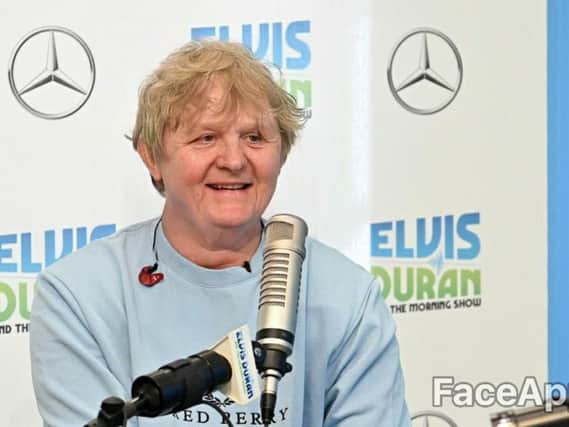 Singer-songwriter Lewis Capaldi's older version has a touch of Gordon Strachan about him (Photo: Getty/FaceApp)