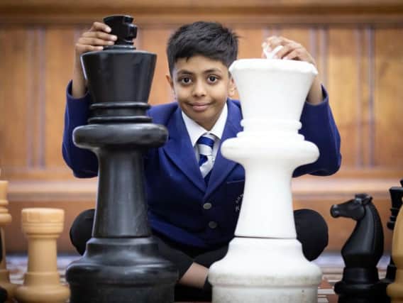 Aryan Mushi from Glasgow, who will compete in chess championship in China.